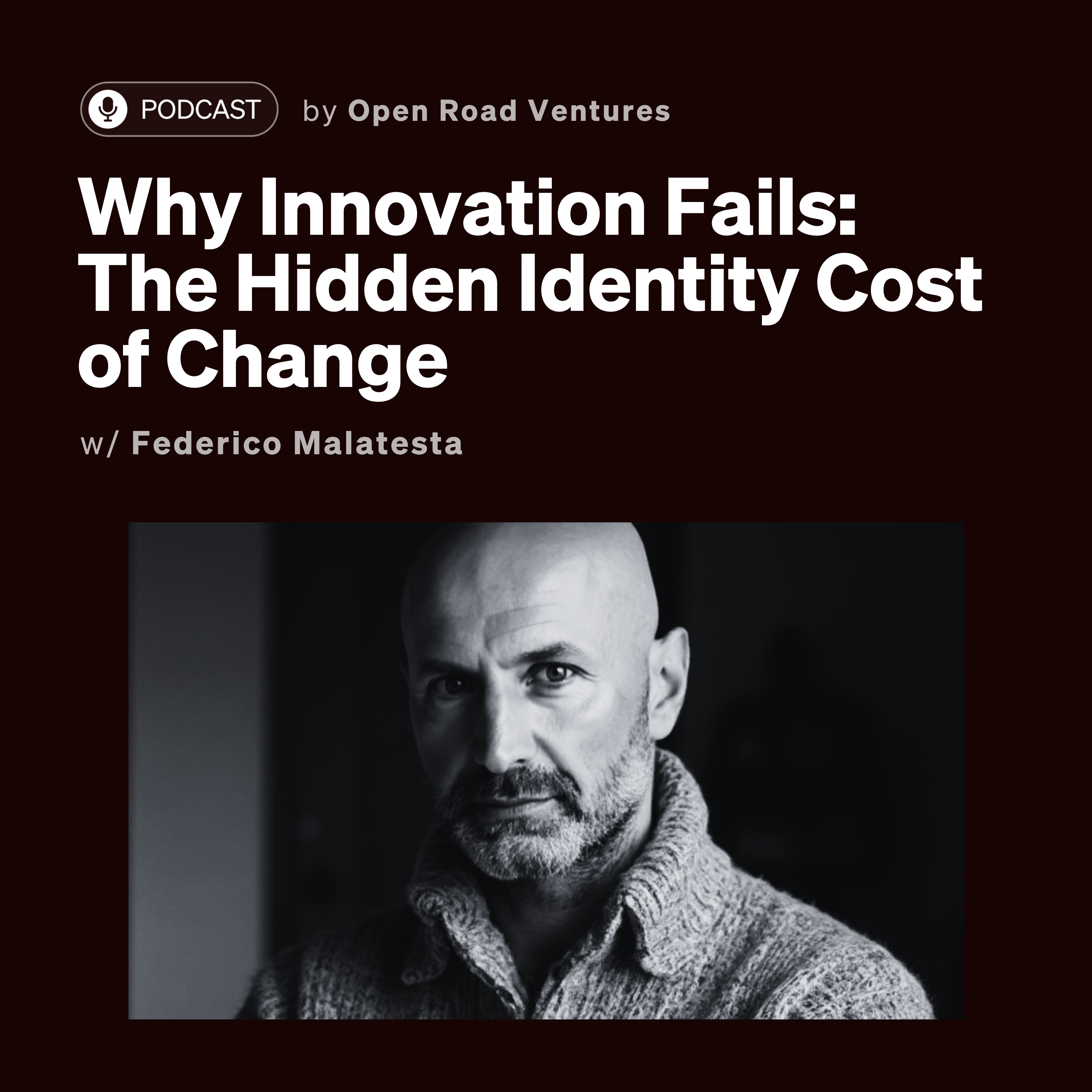 #19 - Why Innovation Fails: The Hidden Identity Cost of Change w/ Federico Malatesta